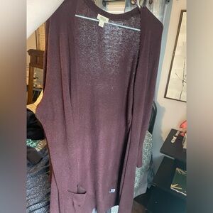 A.N.A. maroon cardigan :)